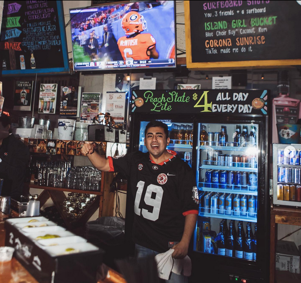 UGA tailgating at Sandbar in Athens, GA