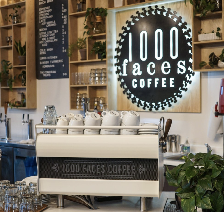 1000 Faces Coffeeshop in Athens, GA.