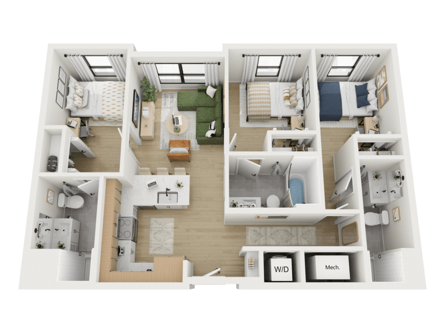 The Milledge Floorplan