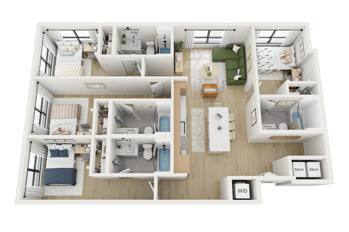 The Yonder floor plan Athens GA