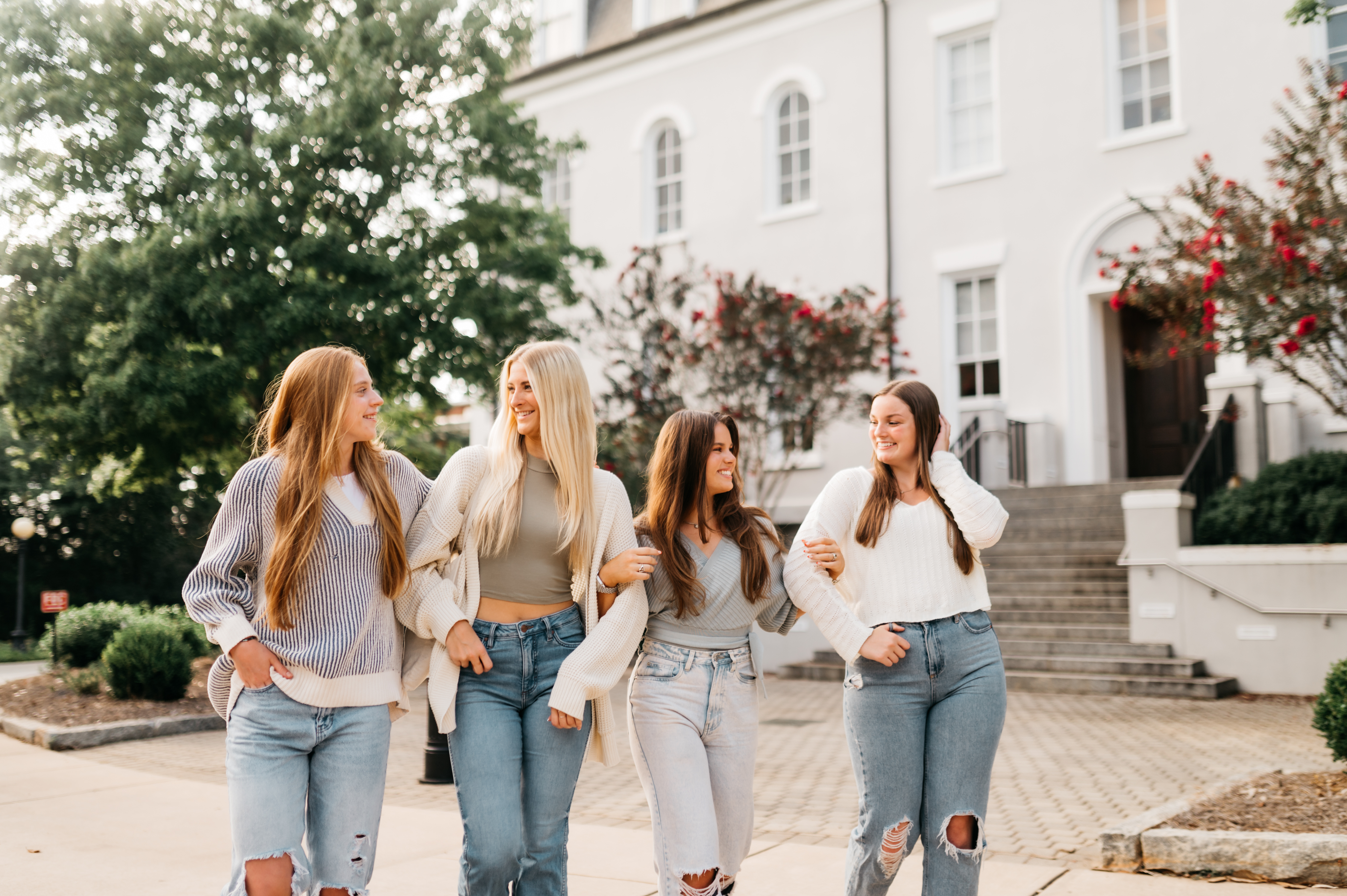 Friends walking